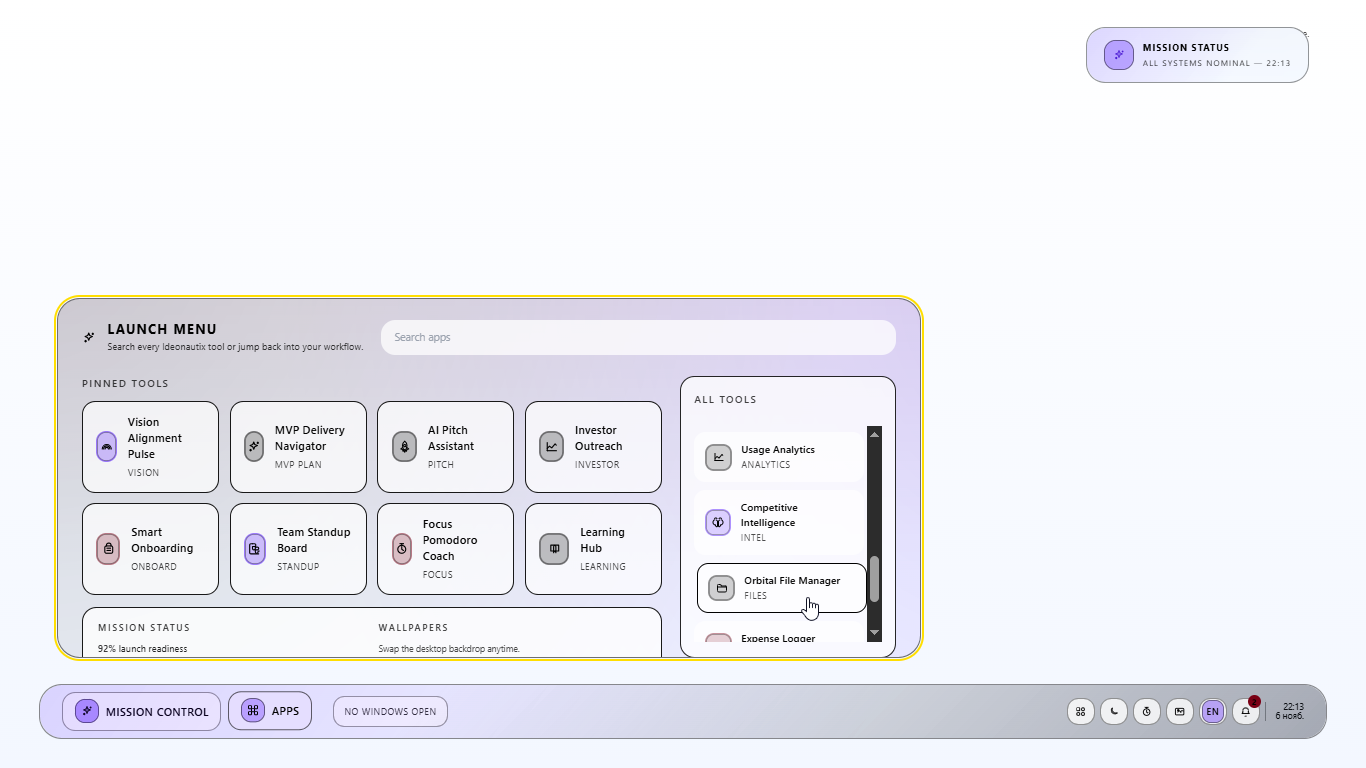 Focus Coach interface with Pomodoro timer and productivity tracking